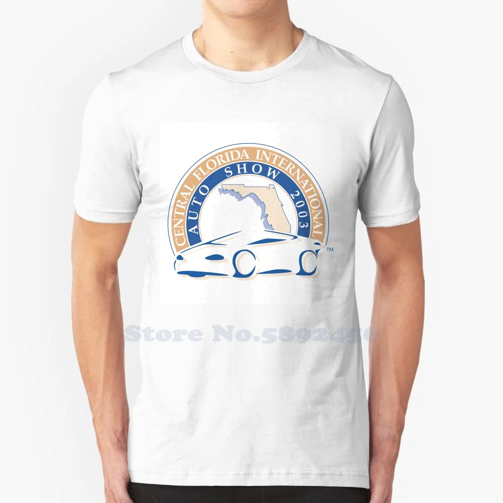 

Central Florida International Auto Show Casual Streetwear Print Logo T-shirt Graphic 100% Cotton Large Size Tee