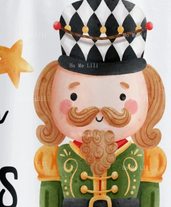 Рождественские занавески для душа Щелкунчик Занавеска Splish My Nuts Need A Bath Забавный