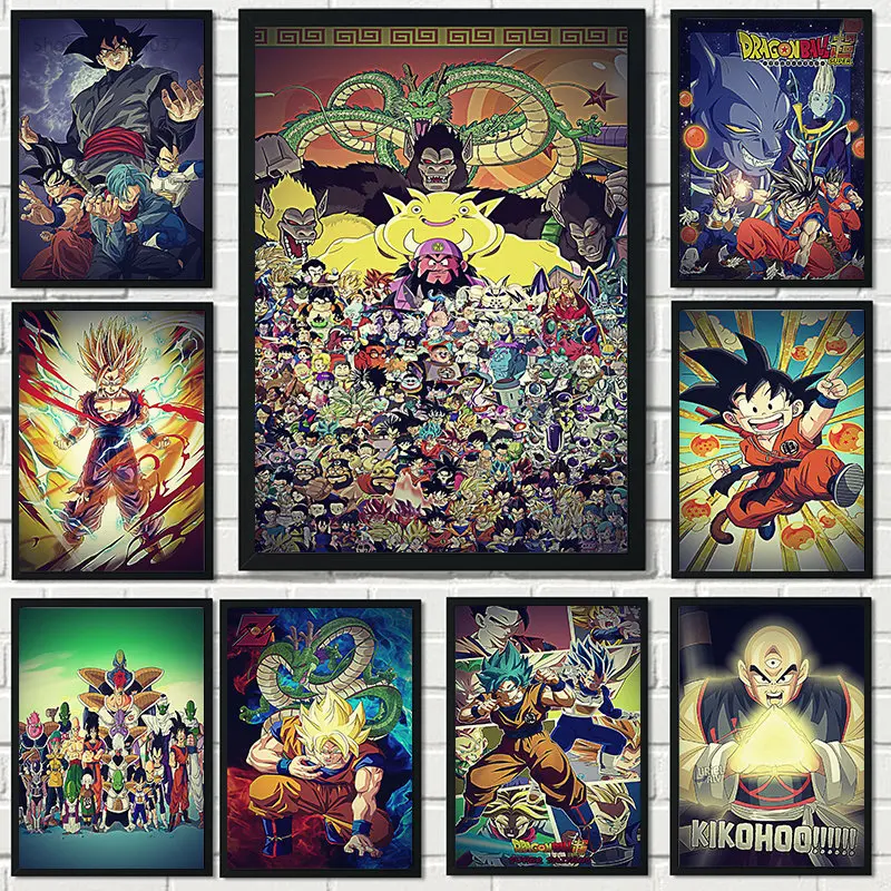 

5D DIY Diamond Painting Kit Japanese Anime Dragon Ball Goku Diamond Embroidery Mosaic Art Rhinestone Home Decor Gift
