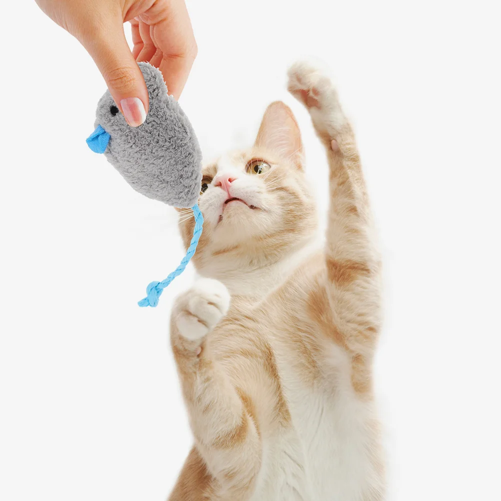 6 шт. имитация мыши и кошки игрушка для домашних кошек портативный котенок