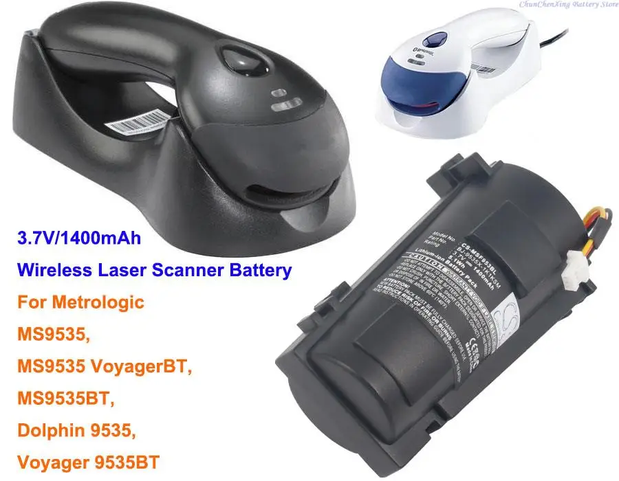Cameron Sino 1400 мАч аккумулятор сканера для Metrologic Dolphin 9535, MS9535, MS9535 VoyagerBT, MS9535BT, Voyager 9535BT