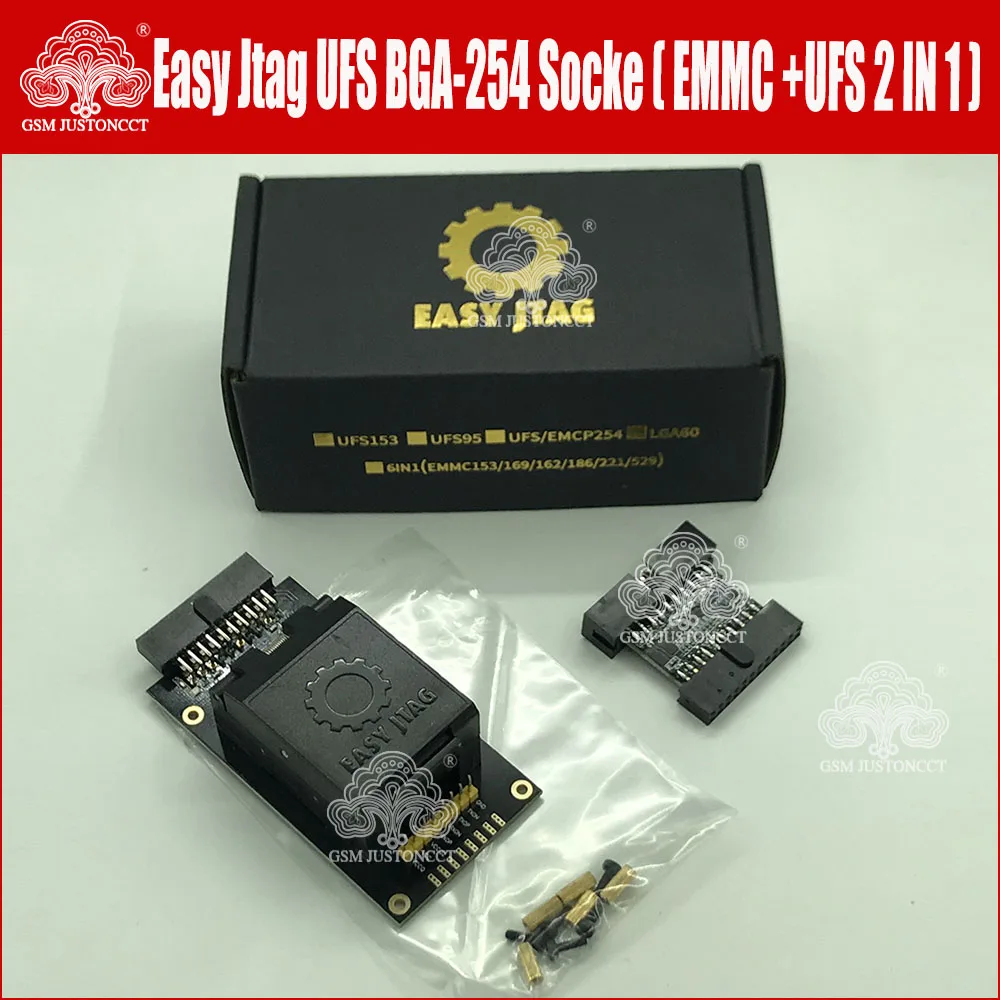 Новинка 2022 оригинальная розетка Easy-Jtag Plus UFS BGA-254 Socket / EMMC 254(EMMC + 2 в 1) адаптер для