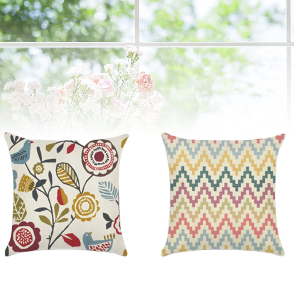 

4PCS Throw Pillow Covers Decorative Pillowslip for Home Cafe Office Room decor
