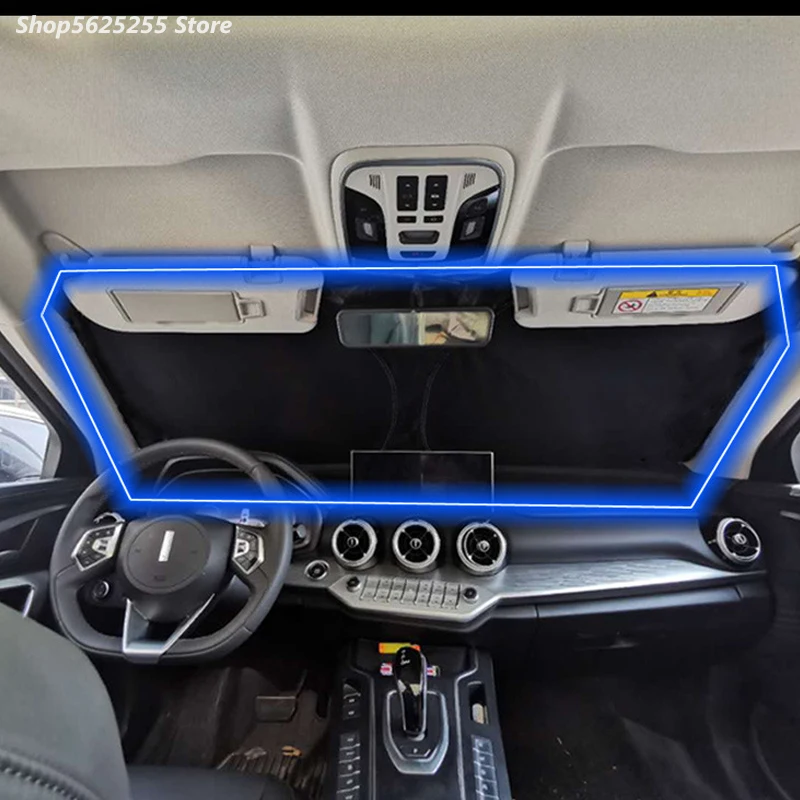

Car Front Window Windshield Sun Visor for MG ZS 2017 2018 2019 2020 2021 2022 Accessories Sun Shade Sunscreen Insulation
