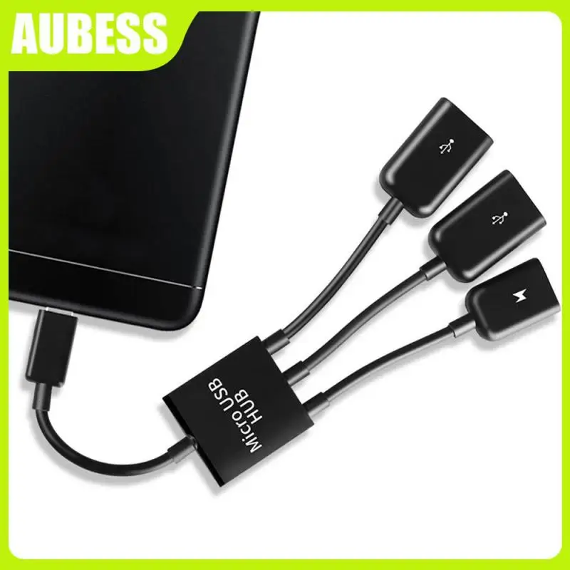 

Adapter Cable Portable Game Micro Otg 3 In1 Lightweight Adapters Otg For Android Tablet Mobile Phone Black Adapter Usb Port