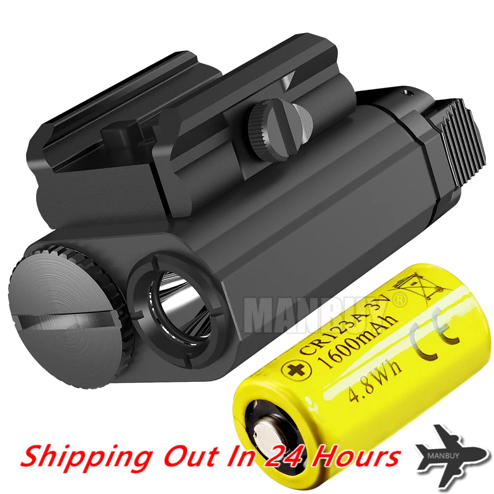 Original NITECORE NPL20 CREE XP-G3 S3 LED Waepon Light 1xCR123A Tactical Flashligh Universal Compact Shoot Hunt Waterproof Torch