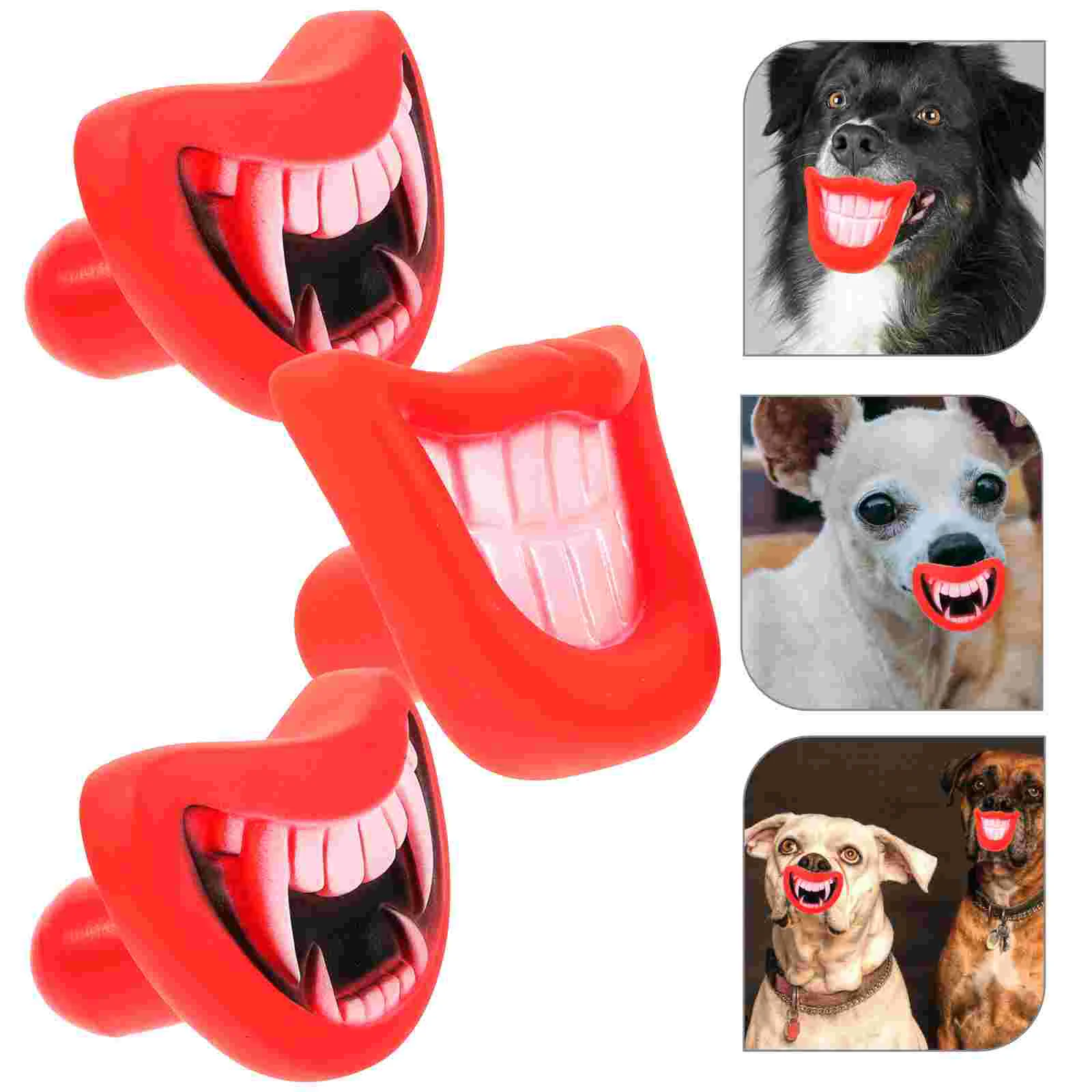 

3 Pcs Small Dog Toy Pet Playing Favors Halloween Cosplay Toys Supplies Christmas