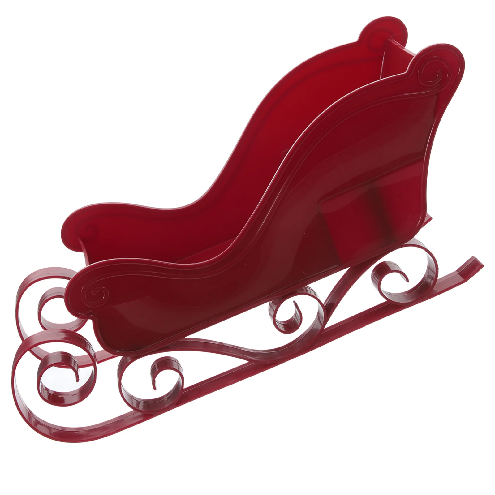 

Christmas Sleigh Home Decorations Model Desktop Ornament Gift Adornment Plastic Theme Miniature Sled Pendant Props
