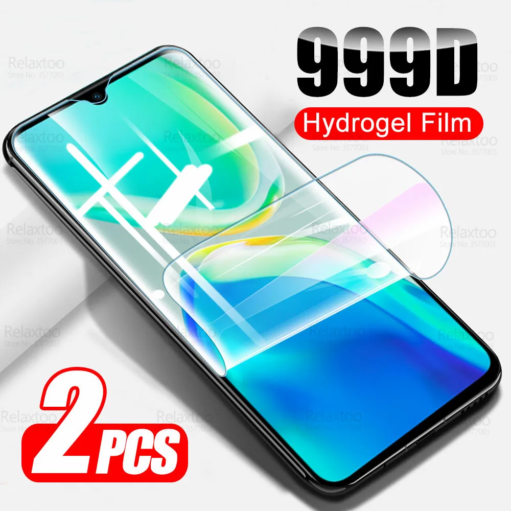 

ДЛЯ Vivo V25 Гидрогелевая пленка 2 шт. 999D изогнутая мягкая пленка VivoV25 Pro VivoV25Pro V 25 V25E 2022 защита для экрана не закаленное стекло