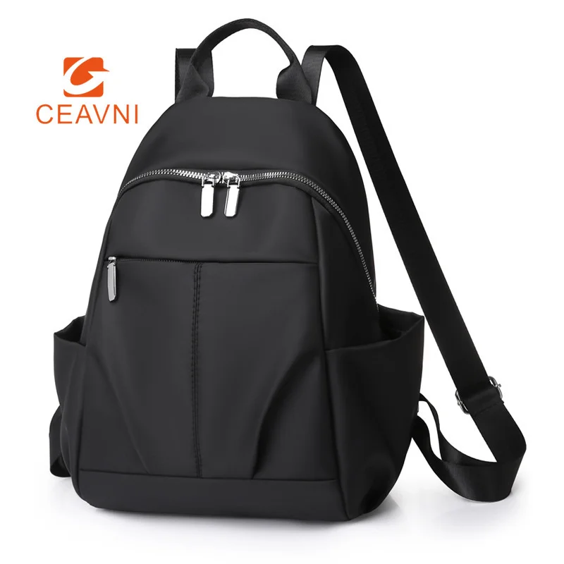 

New Women’s Backpack Fashionable Classic Lightweight Backpack Oxford Solid Color Backpack Female Outdoor Travel Backpack