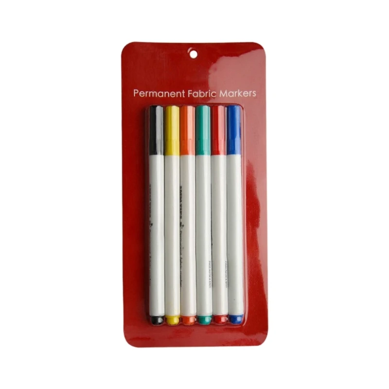 

Fabric Markers for T Shirts Bibs Pillow Cases Canvas-Bag Tote Clothing Coloring Fabric Drawing 6-Color 12-Color 24-Color