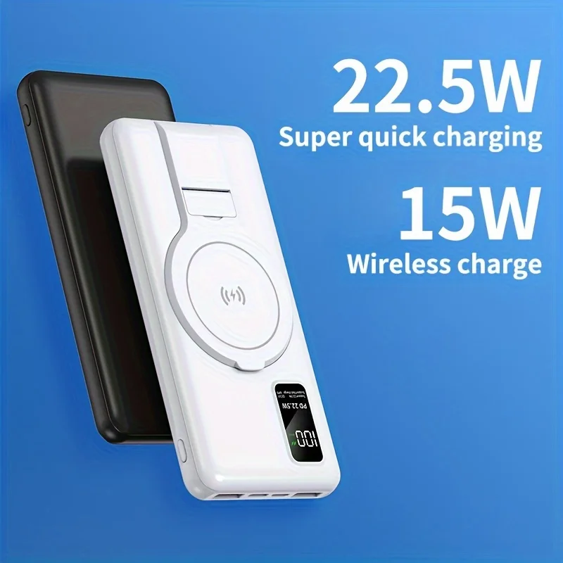 

20000mAh Power Bank Two-Way Wireless Fast Charging Powerbank Portable Charger Type-C External Battery For IPhone Xiaomi Magsafe