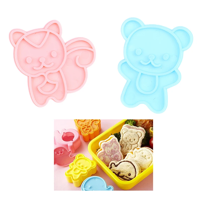 

4pcs/set Creative Sandwich Bread Mold Cake Toast Sandwich DIY Maker Chocolate Mould Home Baking Tools for Kids