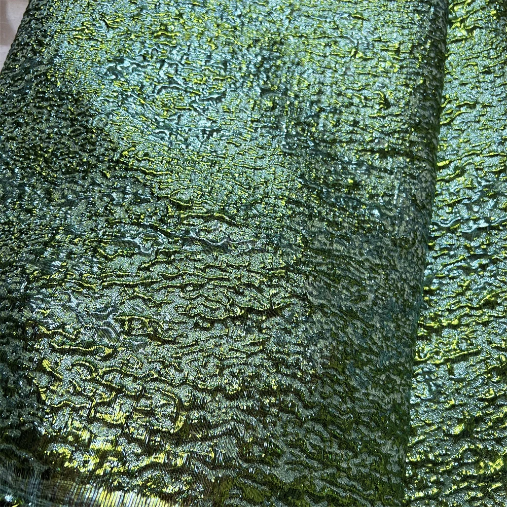 Новая искусственная ткань цветочный жаккардовый материал для платья сетчатая