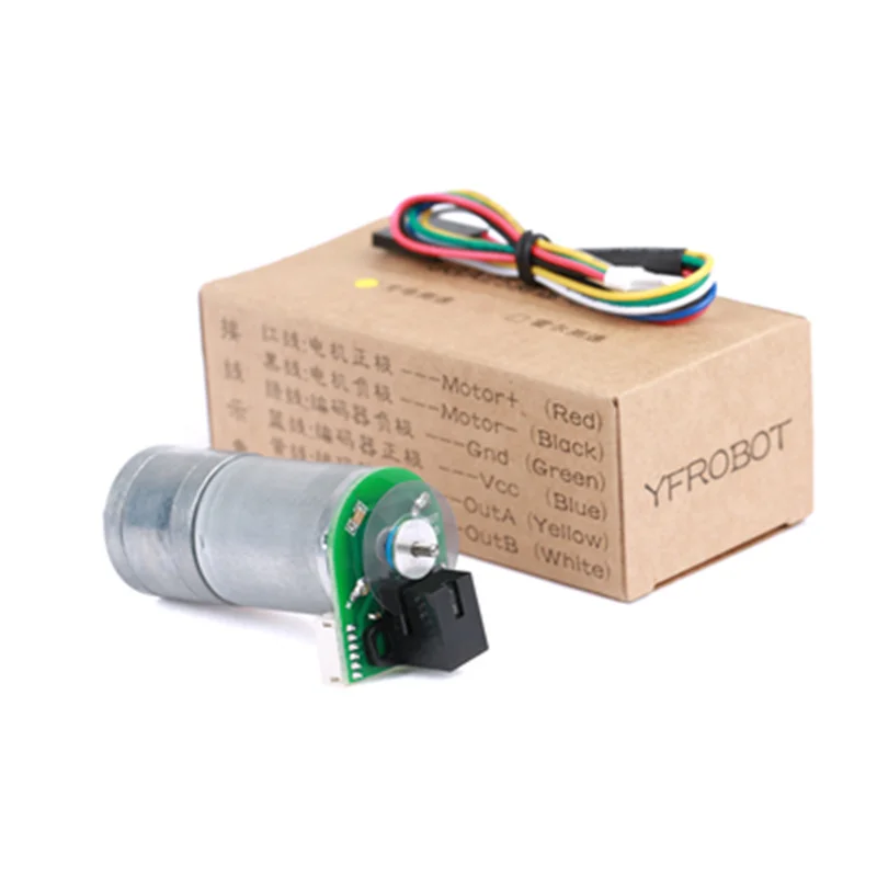 

Deceleration Motor Speed Measuring Intelligent Car Balancing Vehicle Special 360 Line For Rc Mecanum Robot Car Chassis
