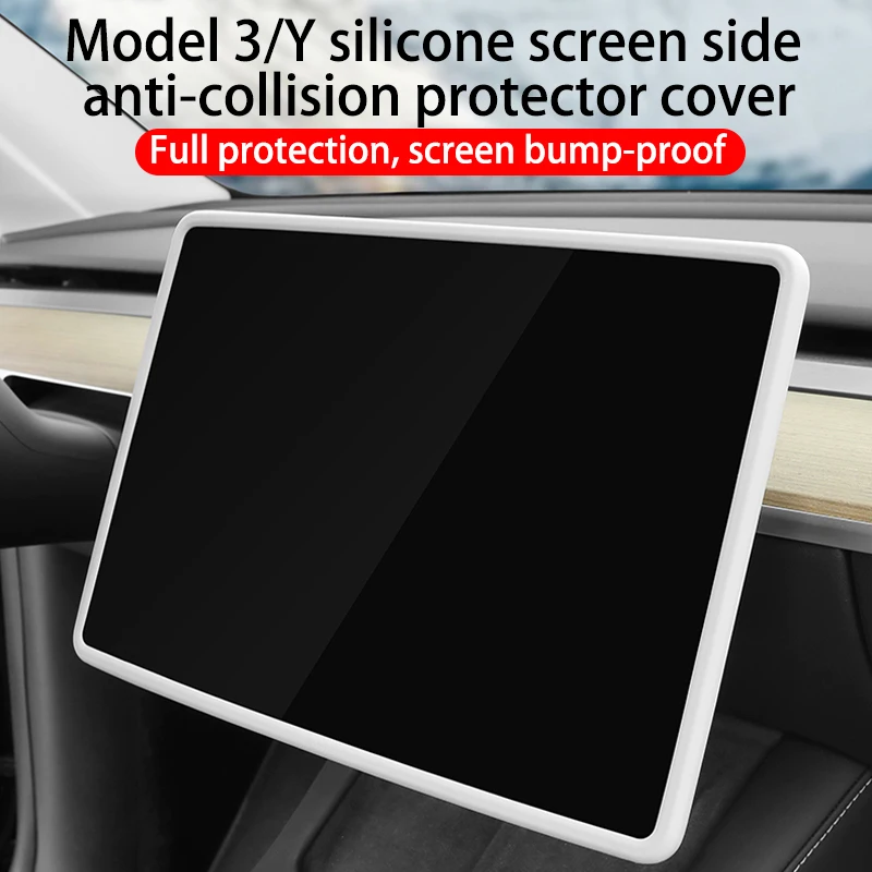 

Tesla Model 3/Y Case Center Console Navigation Screen Silicone Protector Frame Interior Accessories
