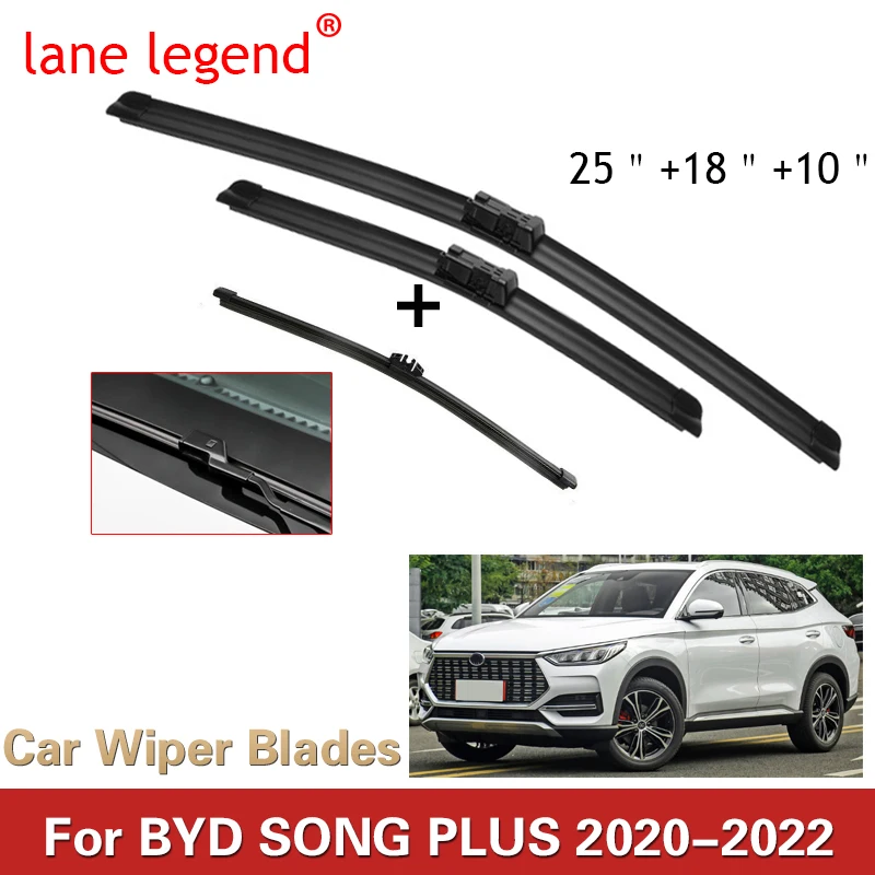 

Wiper Blades For BYD SONG PLUS 2020 2021 2022 Car Accessories Front Windscreen Wiper Blade Brushes Cutter Auto Good 25"18"10"