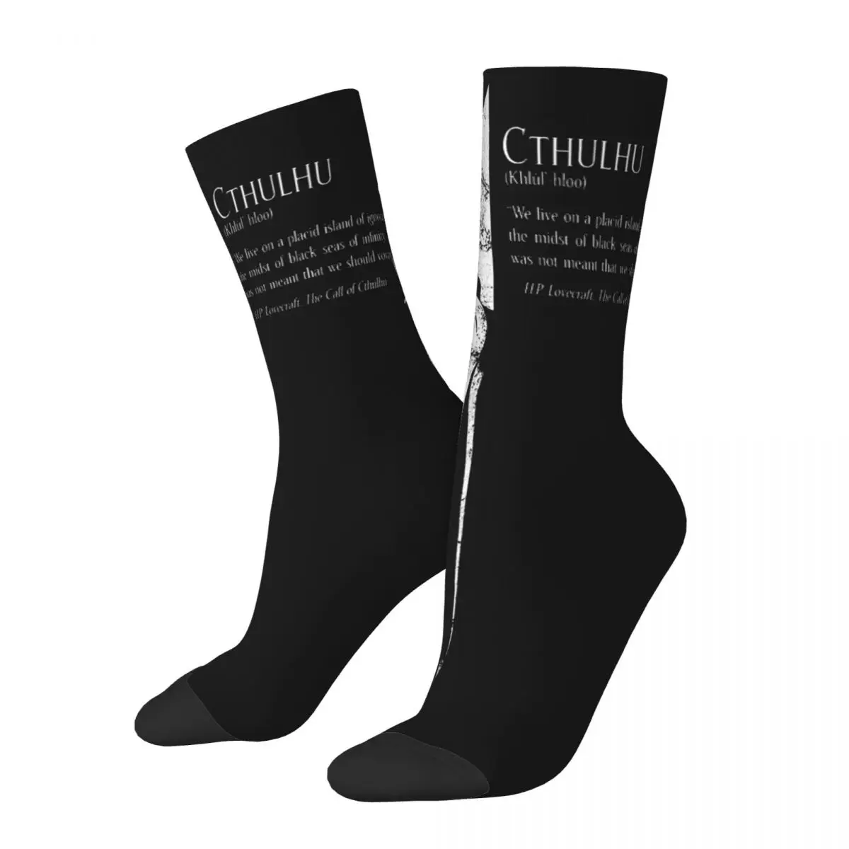

Забавные сумасшедшие компрессионные мраморные Классические носки для мужчин в стиле хип-хоп Harajuku Cthulhu Mythos Веселые качественные носки с принтом для мальчиков
