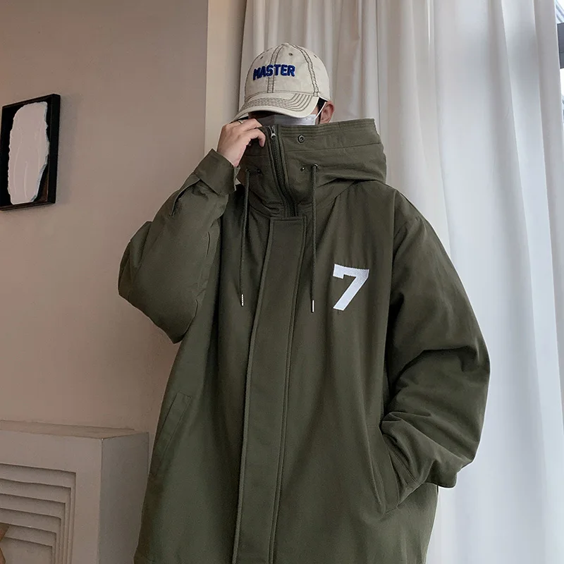 Мужская зимняя утолщенная куртка-карго с хлопковой подкладкой Black Warrior Function