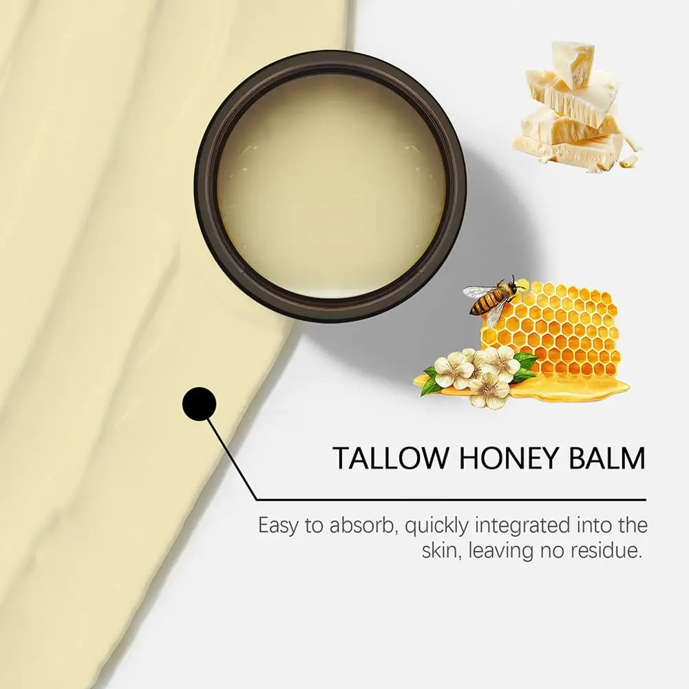 60 г бальзам Tallow Honey увлажняющий крем для лица натуральный кожи органический