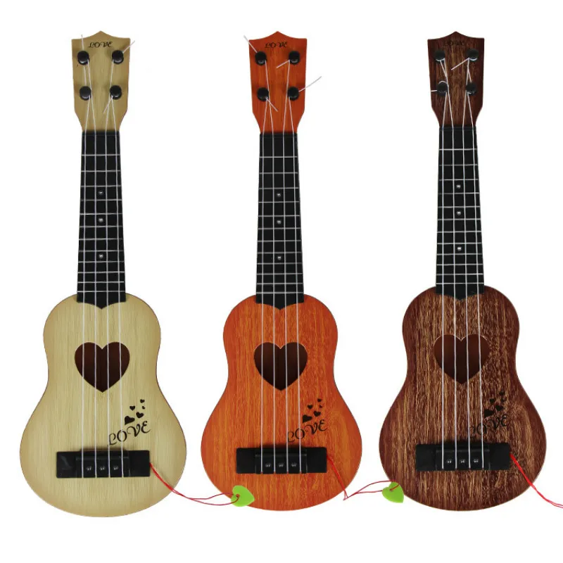 

Early Childhood Education Guitar Toy Classical Ukulele Guitar Instrument Simulation Small Guitar Kindergarten Instrument Four-St