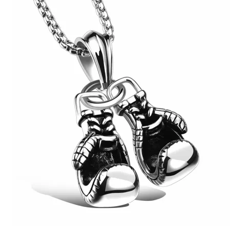 Ожерелье с подвеской в виде перчаток для фитнеса и бокса