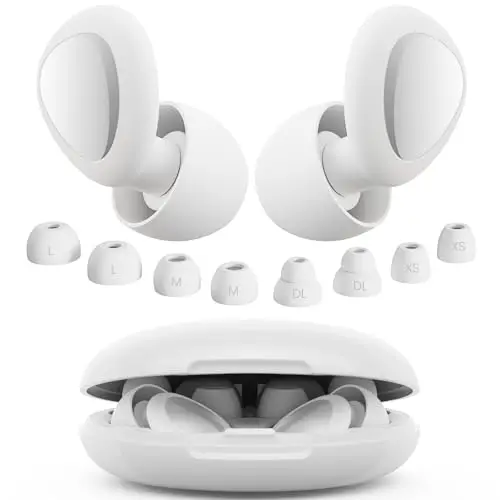 

Беруши Eayburst для сна, многоразовые силиконовые беруши с шумоподавлением и 8 насадками для ушей для сна