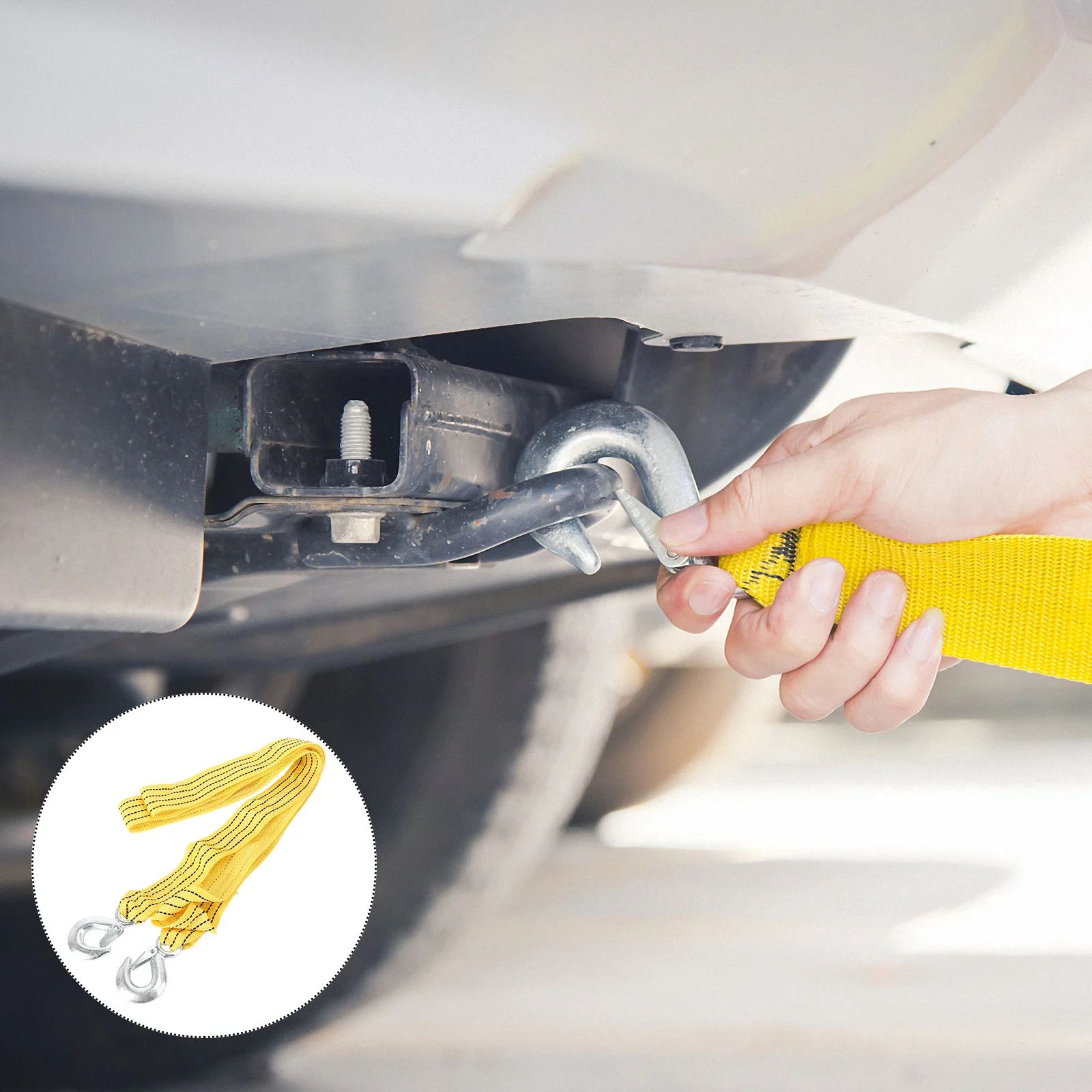 

1 Set Emergency Rope Professional Reflective Durable Towing Rope for Truck Car Outdoor