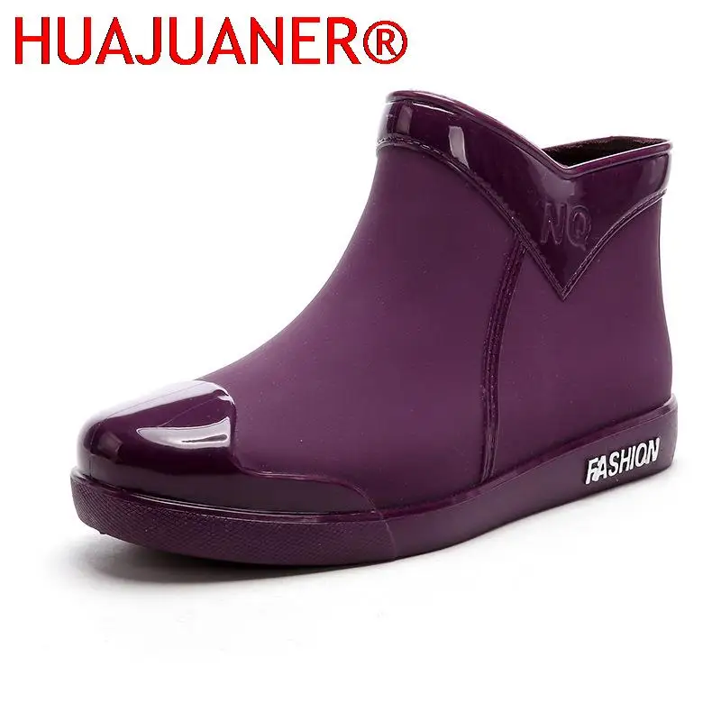 Shoes Women 2024 Fashion Non Slip Rain Boots Tube for Waterproof Work Water Botas De Caza Espanolas