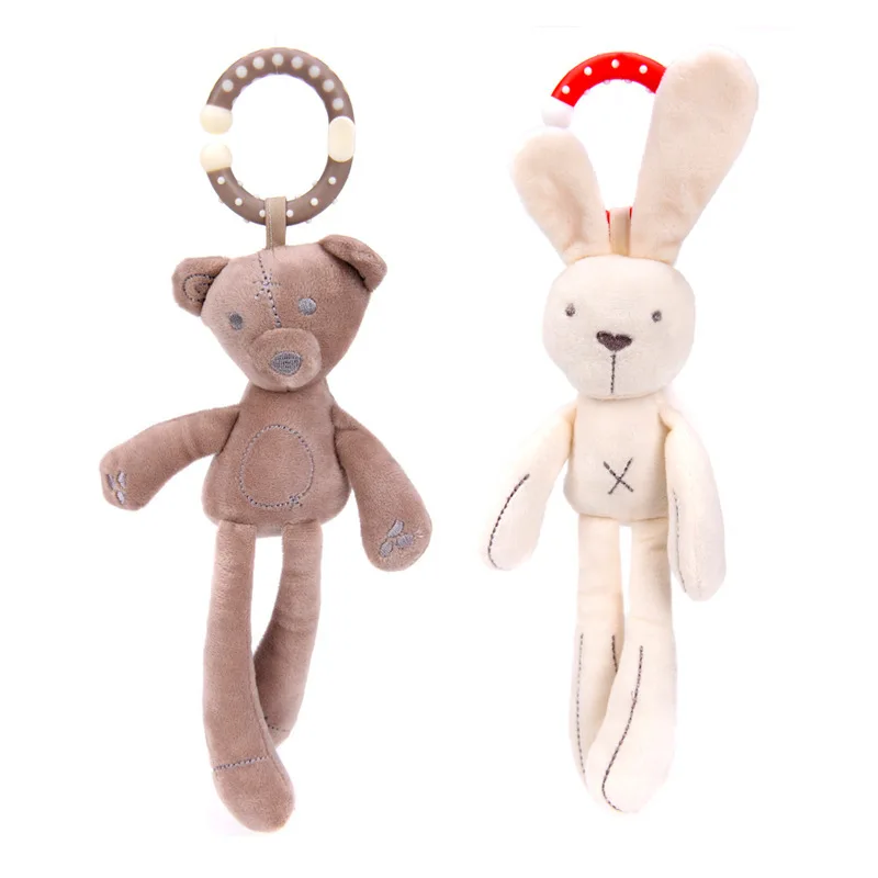 

Игрушки-слоны для детей 0-12 месяцев, подвесное кольцо в виде животного, игрушка для сна, милый кролик, Медведь, Кролик, кровать, коляска, плюшевая кукла, детские игрушки