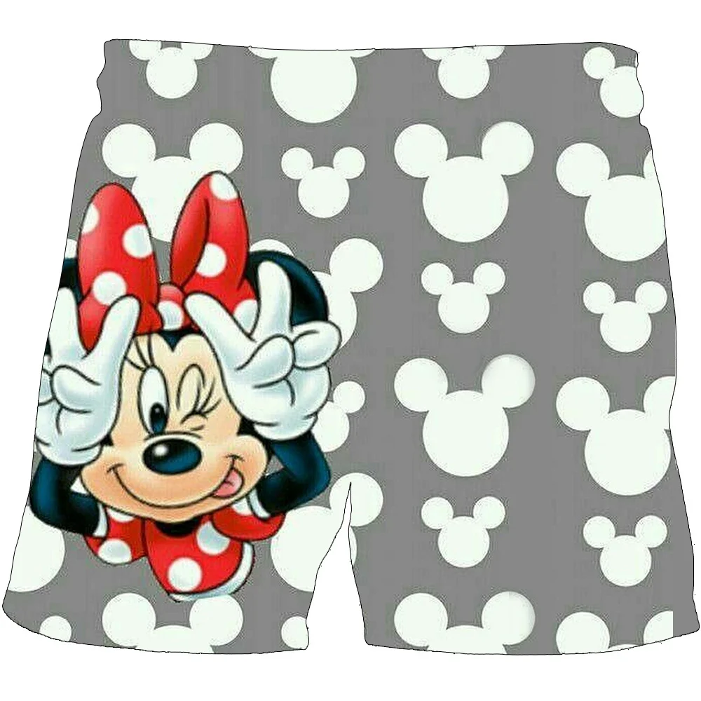 

Костюмы с шортами Минни Маус для маленьких девочек, летние модные Мультяшные короткие брюки с эластичным поясом, Детские повседневные коро...