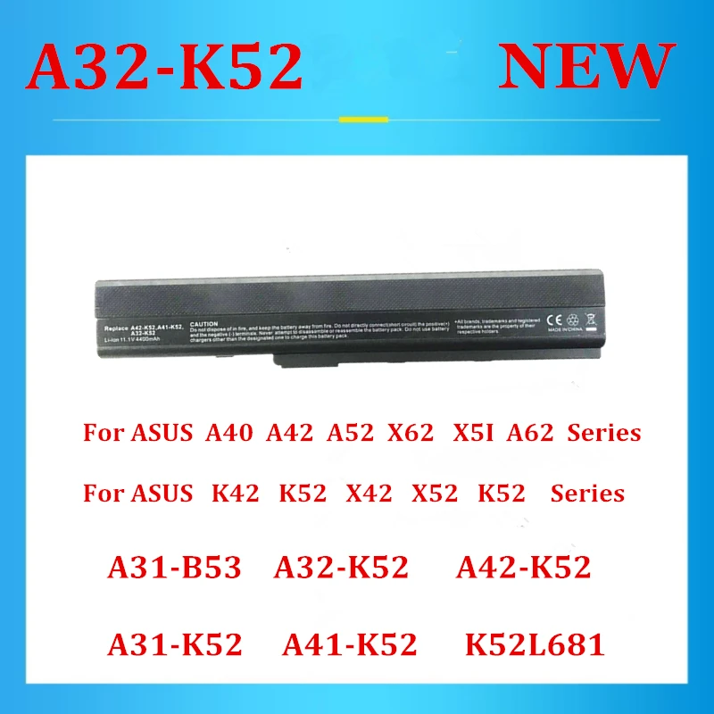 Фото Аккумулятор для ноутбука A32-K52 для ASUS K52J K42J A52J X42J K52F №2