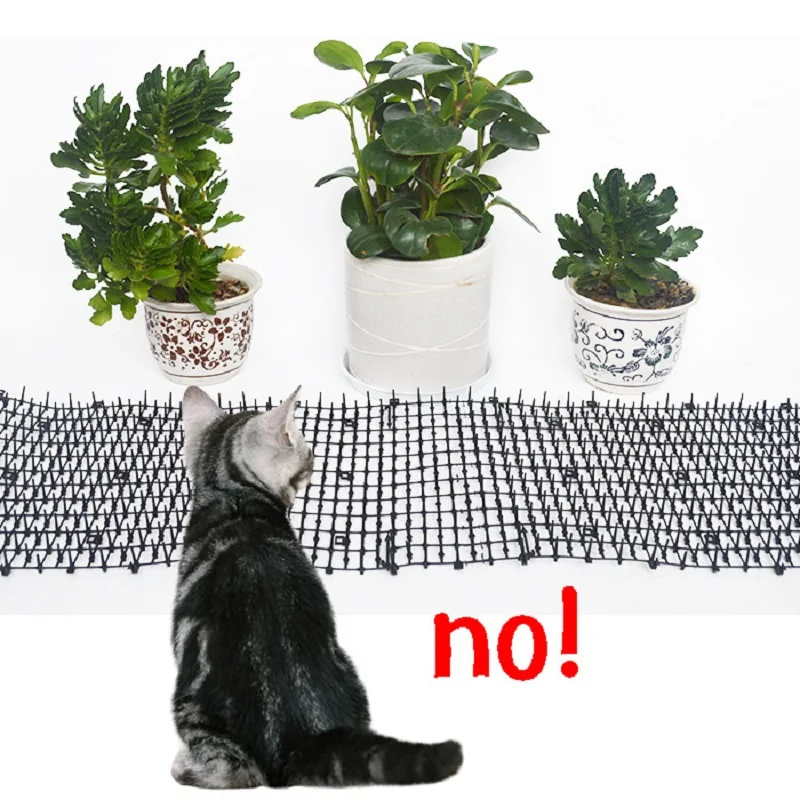 

Садовый коврик для кошек и собак, приспособление для защиты от кошачьих кошек, пластиковый, безопасный, с шипами, для домашних питомцев