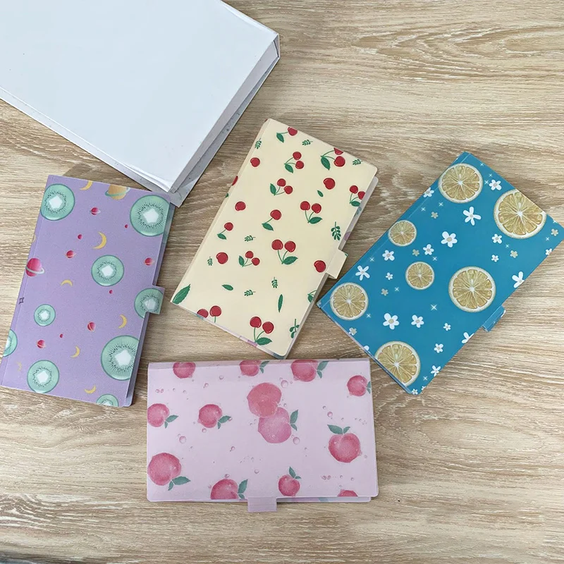 

Null BBA 120 Pockets Photocard Holder Cute Fruit Printed 3 Inch Photo Album Business Card Storage Case Collect Book Album