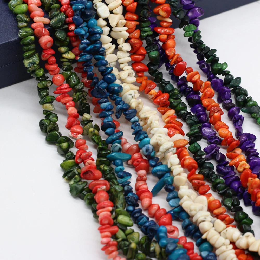 

Natural Shell Irregular Crushed Stone Beaded Multicolor 5-8mmFor Jewelry MakingDIY Necklace Bracelet Accessories Charm Gift 40CM