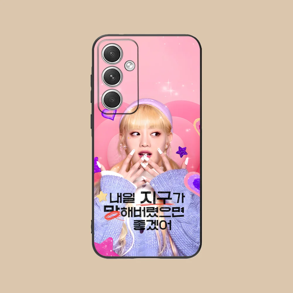 KPOP idle Minnie Phone Case for Samsung Galaxy S24 S23 S22 S21 S20 S10 S9 Plus FE Ultra Lite Black Cellphones Cover