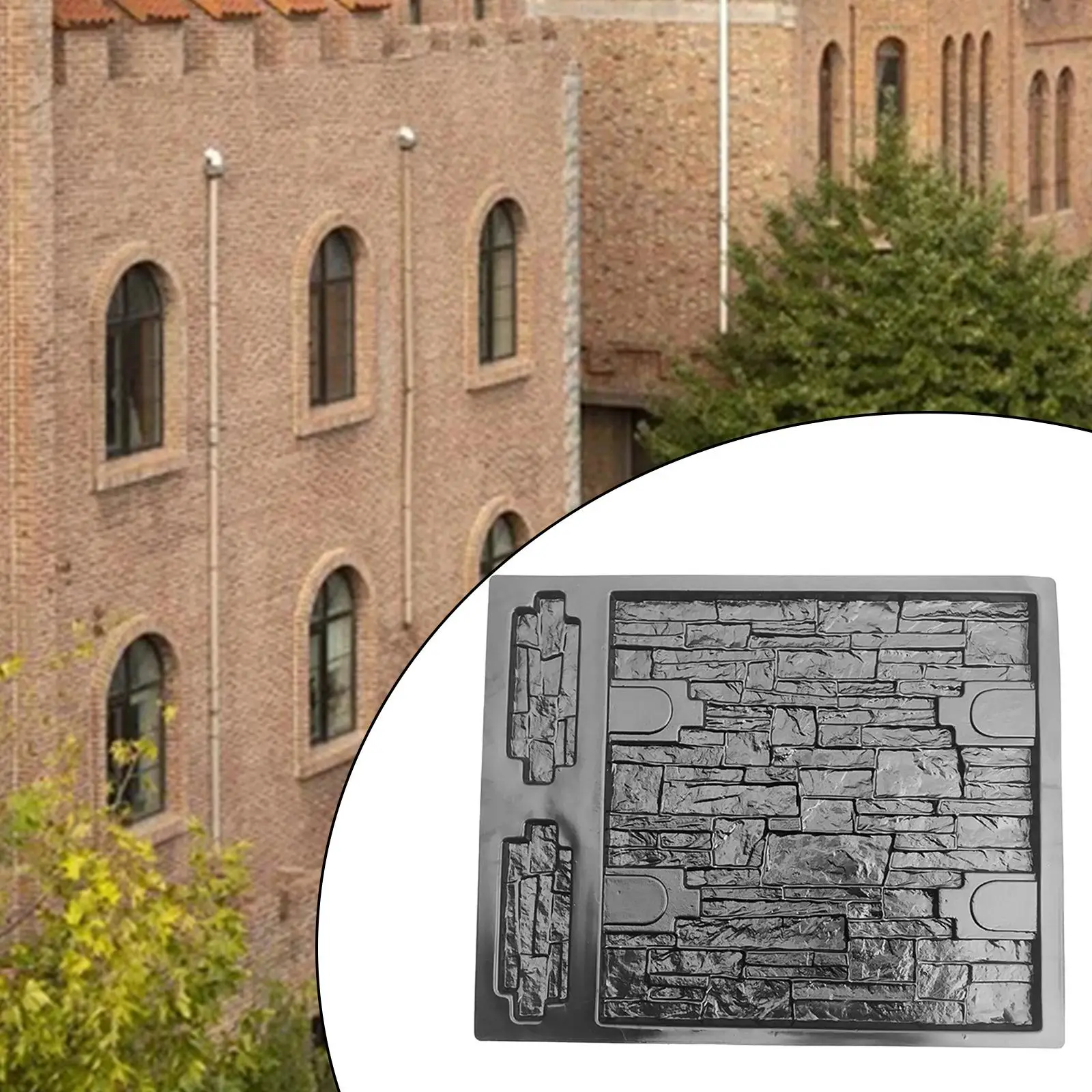 3D Настенный бетон s Каменная форма Сделай Сам ABS цемент гипсовая плитка