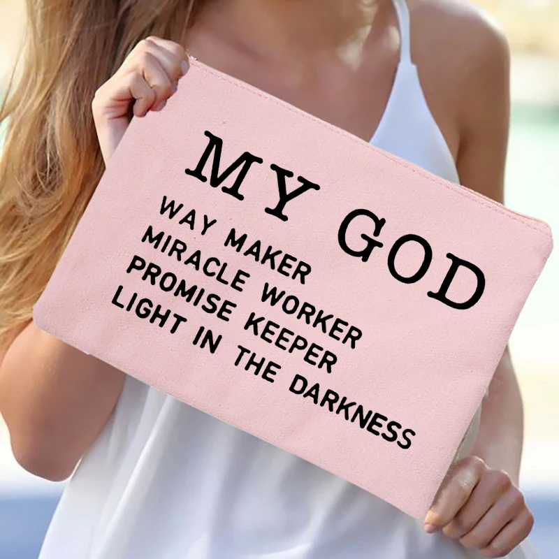 сумка для косметики косметичка женская Иисус вера христианский органайзер