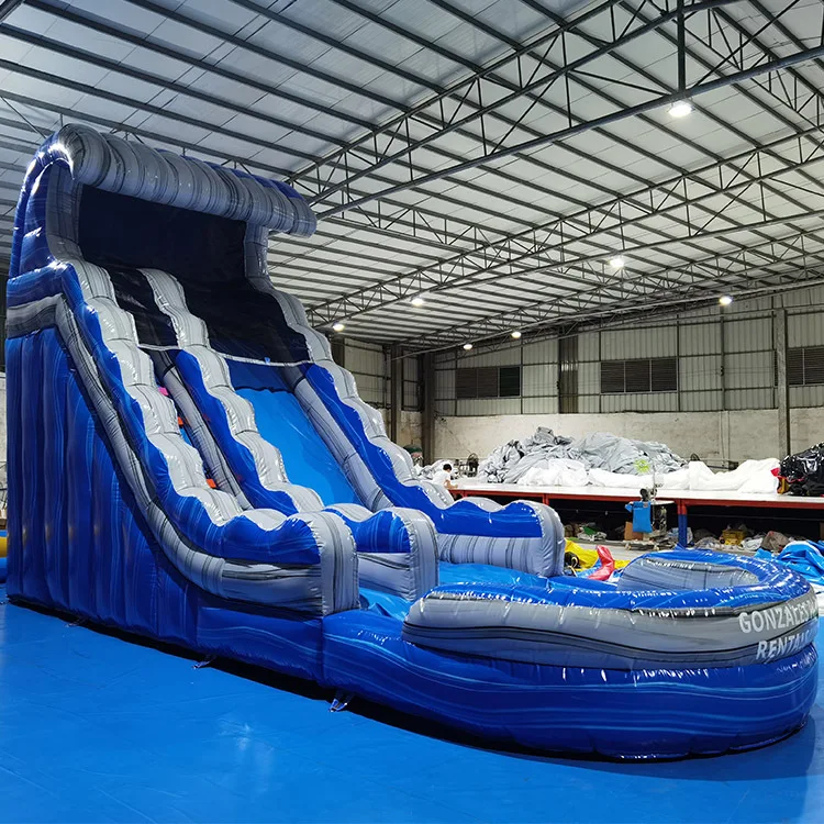 Прыгающий замок из ПВХ Надувная Детская водная горка для бассейна