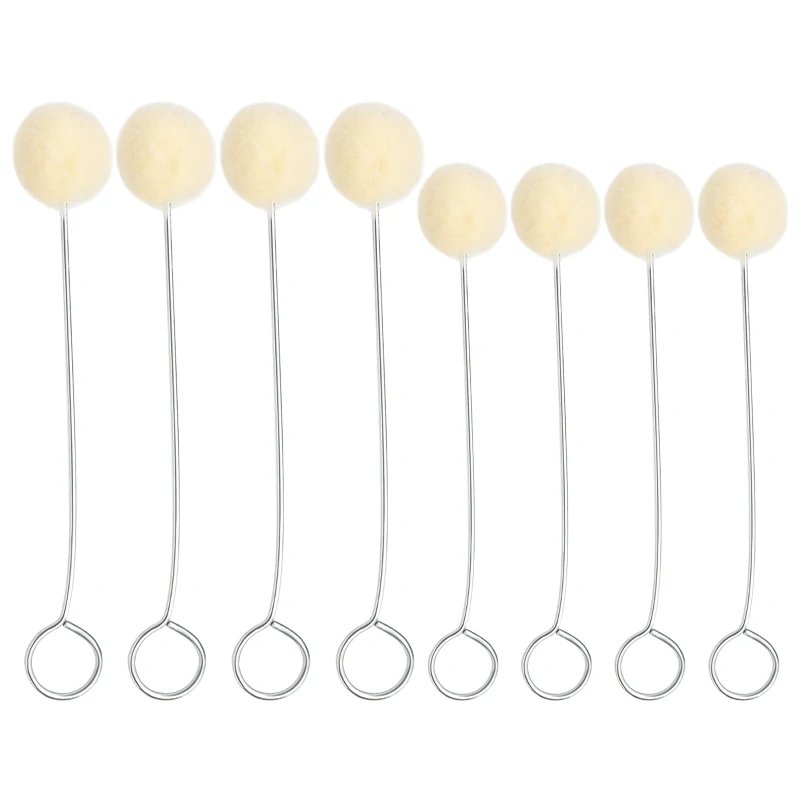 

IMZAY 5/10/15/20 Pcs 12.5/15cm Leather Wool Ball Painting Brush Leather Craft Dye Wool Ball Brush Dye Dauber Applicator Tool Set