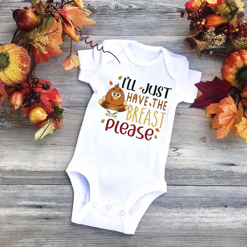 

I'll Just Have The Breast Bodysuits Baby Girl Clothes Thanksgiving Turkey Newborn Clothes First Thanksgiving Baby Bodysuits M