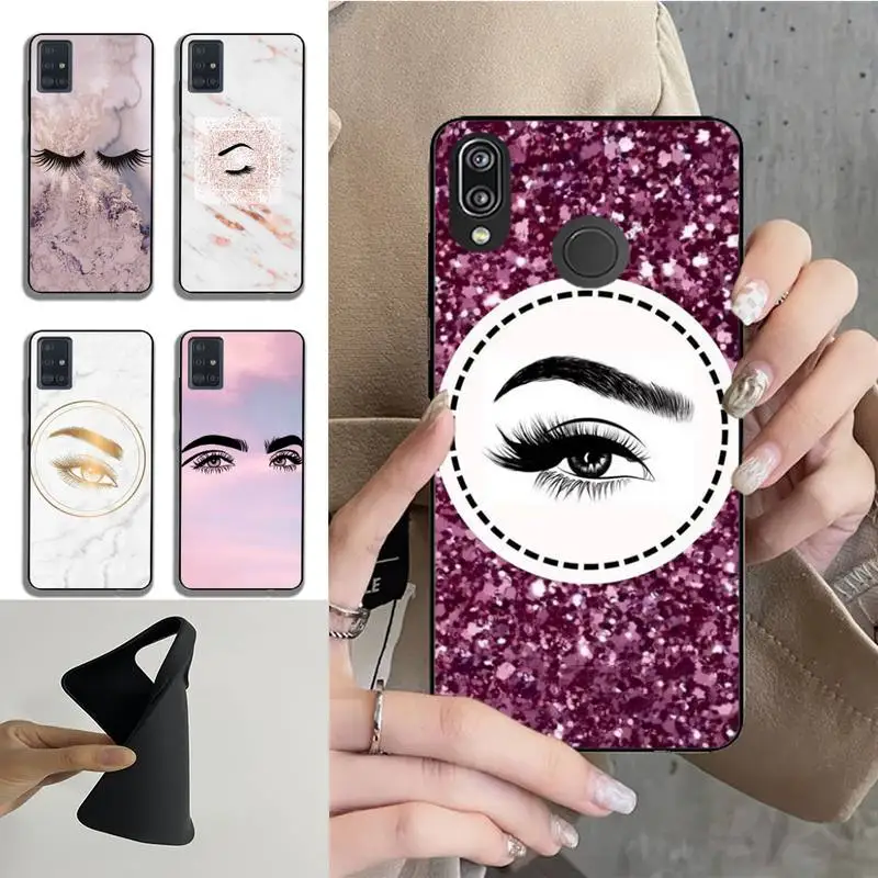 

Eyelash Makeup Lip Phone Case Fundas Shell Cover For Xiaomi Redmi Note 8 9 10 11 Pro S