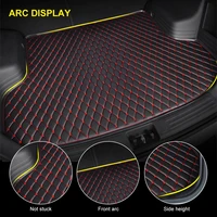 car trunk mats for hyundai solaris 2016 2017 waterproof cargo liner carpets pad auto accessories