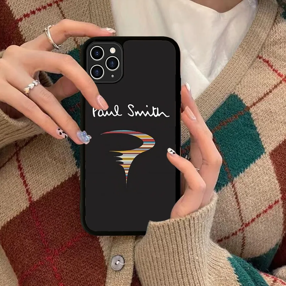 Модный силиконовый чехол для телефона S-Smith P-Paul из ПК + ТПУ iPhone 11 12 13 14 15 16 Plus Pro Max