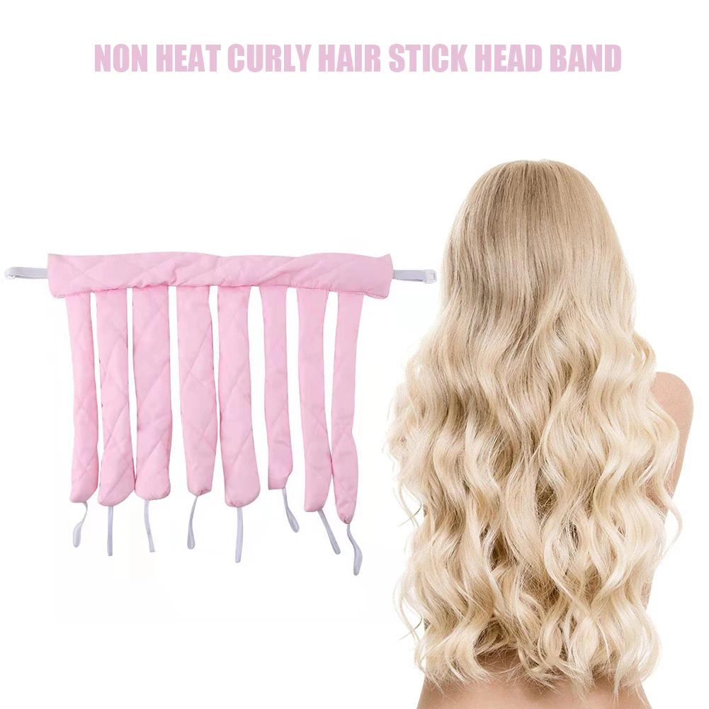 

Плойка для завивки волос без тепла, повязка на голову, мягкая и блестящая, инструменты для парикмахерской