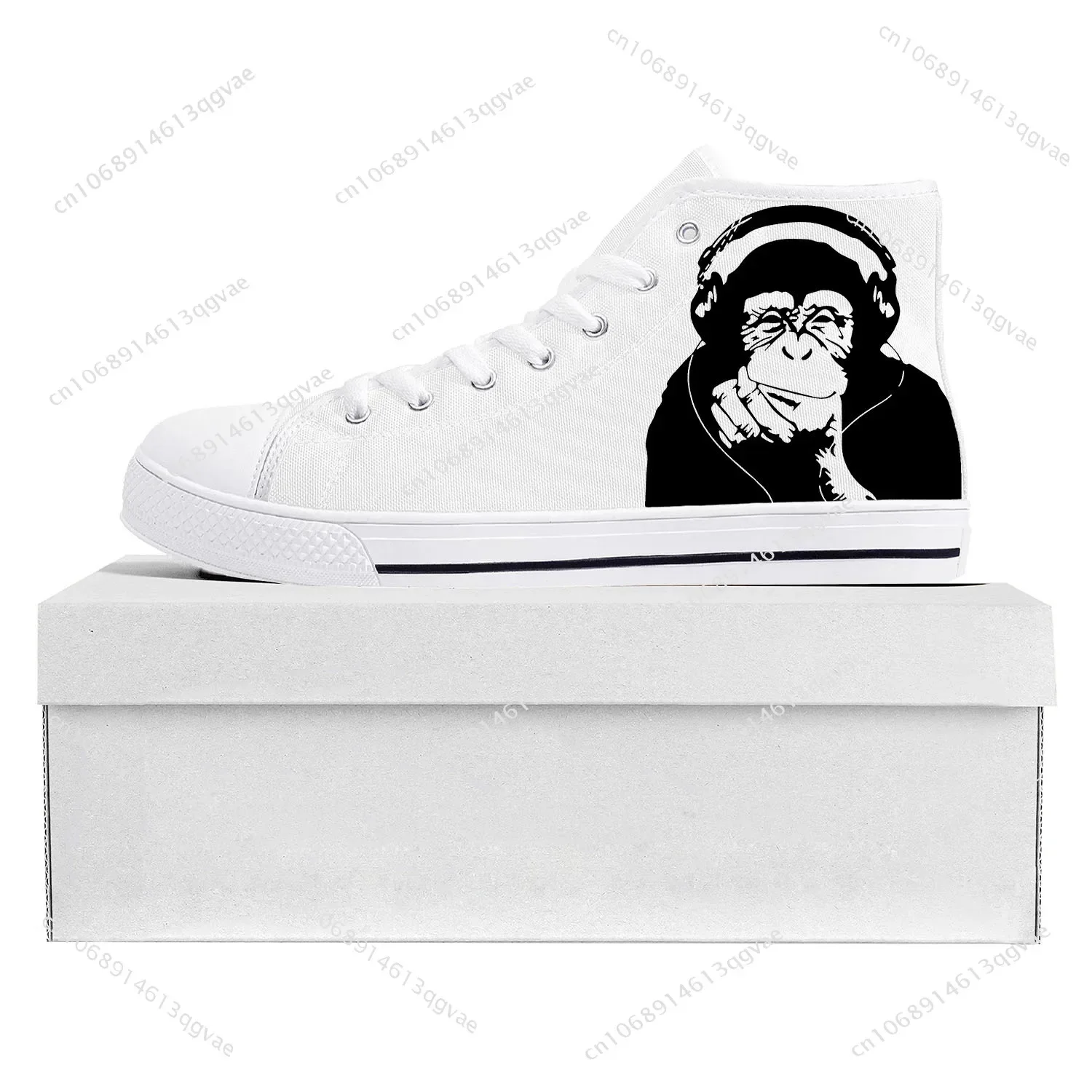 Кроссовки Banksy Thinking Chimp для мужчин и женщин подростковые холщовые кроссовки