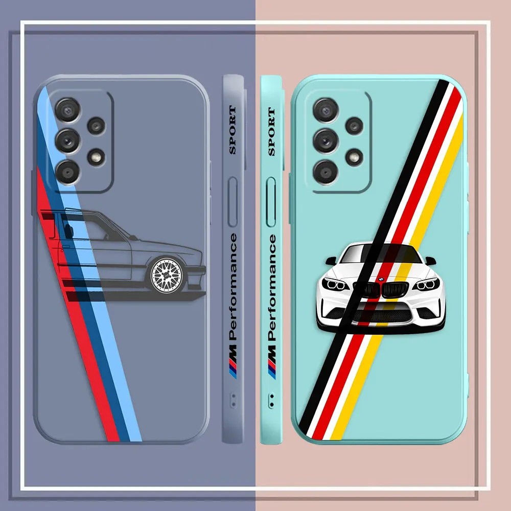 Case For Samsung Galaxy A91 A14 A73 A72 A71 A53 A52 A51 A42 A33 A32 A22 A52S A22S 4G 5G Case The Blue Sky And White Clouds B-BMW