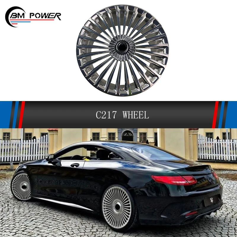 

Custom Forged Alloy Wheels For S Class C217 Auto Car Exterior Body Parts 22 Inch Forged Chrome Hub