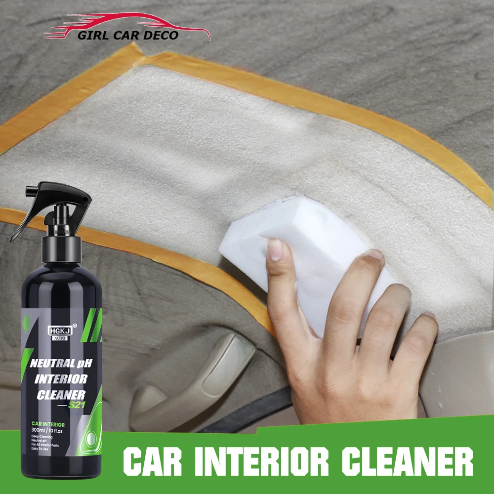 

50/100ml AUTO S21 neutral pH CAR Interior CLEANER car interior cleaner leather/carpet maintenance /seat upholstery stains clean