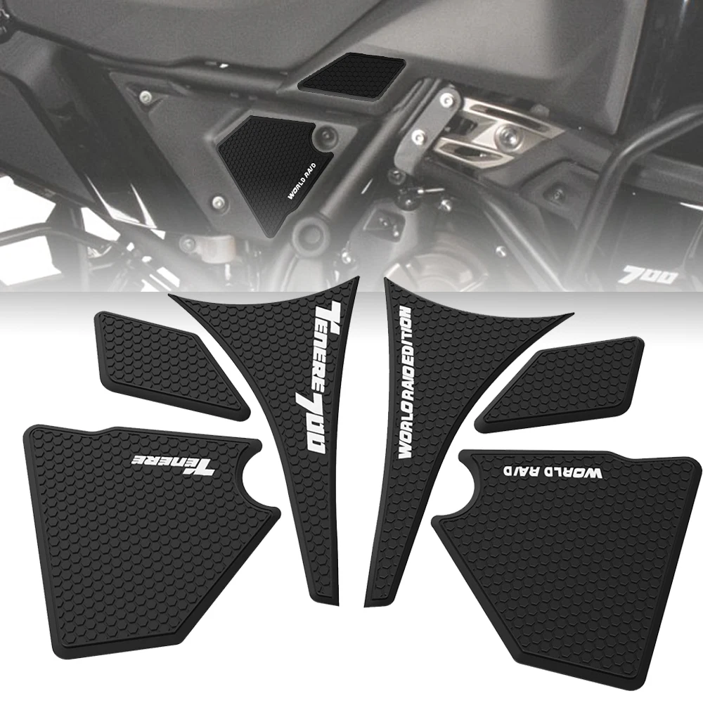 

For Yamaha tenere 700 World Raid dual tank edition 2022-2023 Motorcycle SIDE GRIP PADS & TANK PAD COMBO SET tenere700 Standard